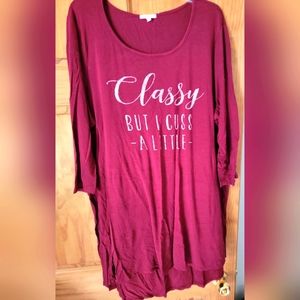 Plus Size Maurices Funny Graphic Blouse